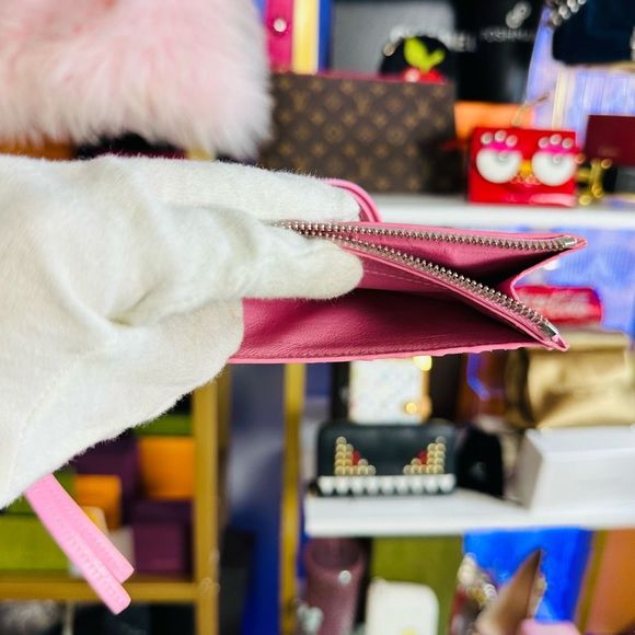 New in Box Balenciaga Pink Leather Neo Classic Wallet - Picture 8 of 14